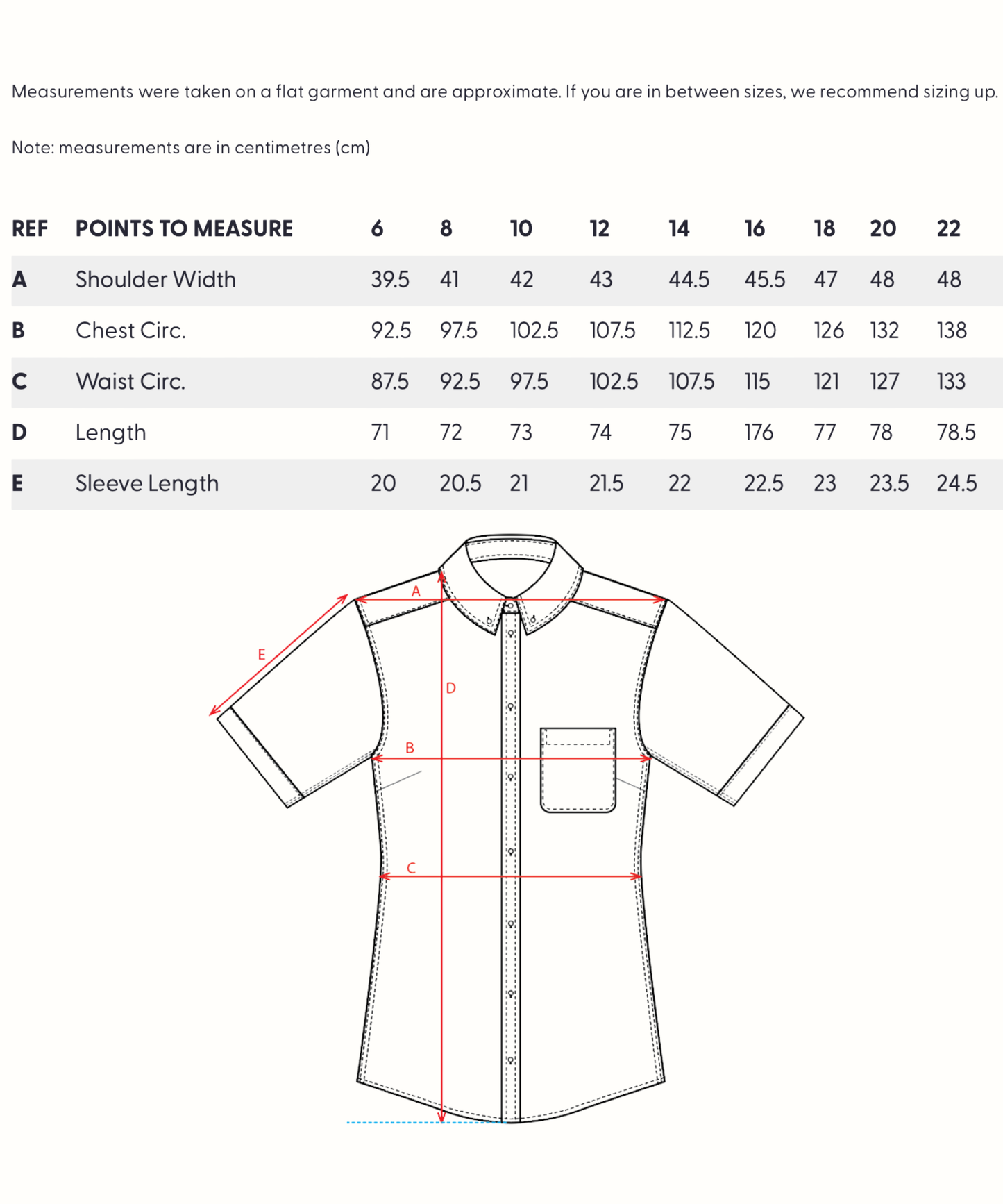 Women's Short Sleeve Business Shirt - White