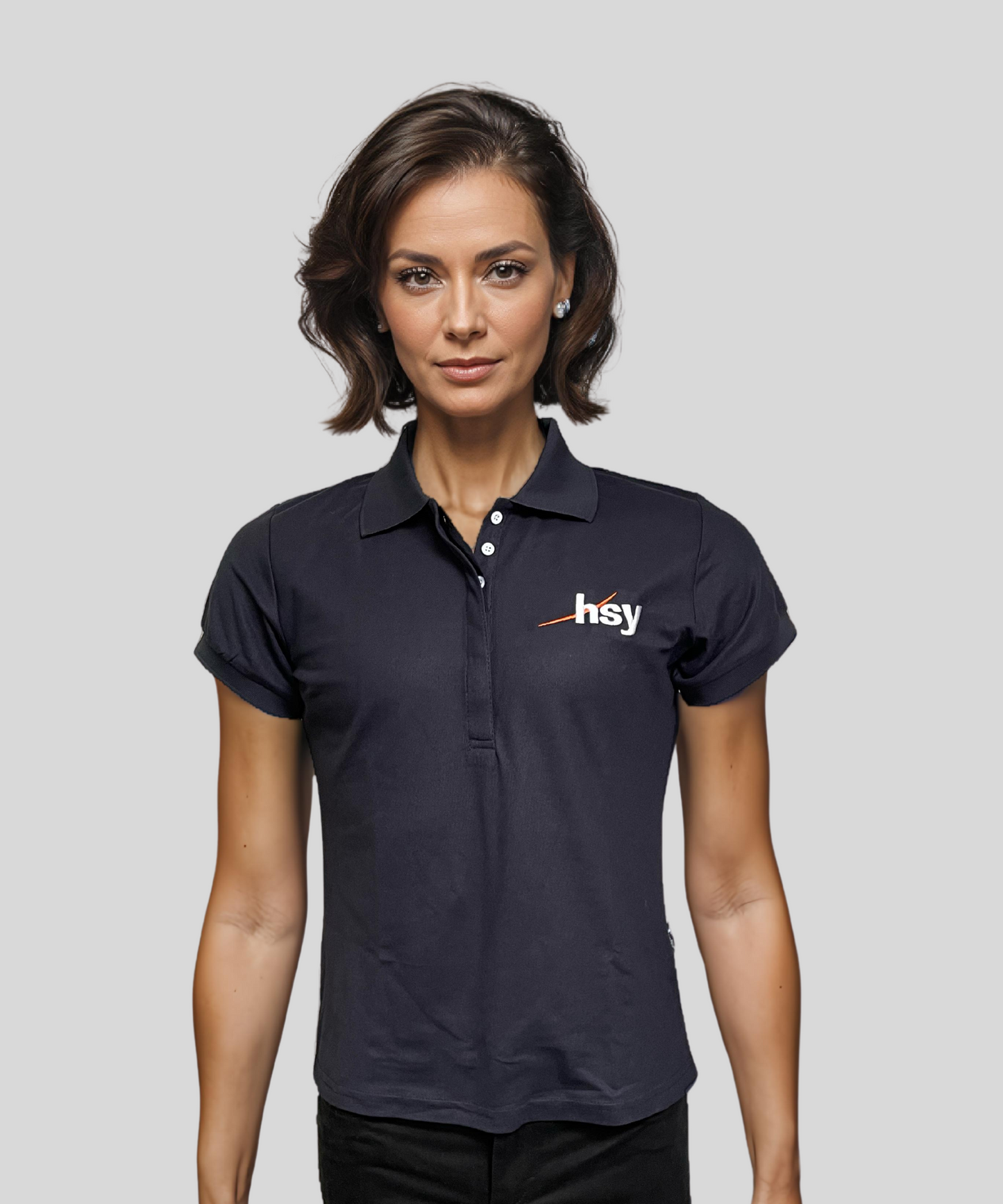 Women's Cotton Polo - Navy