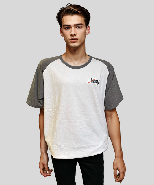 Men's T-Shirt - White/Grey