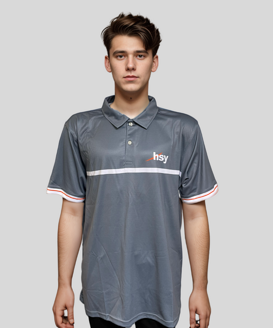 Men's Important Part Polo - Grey