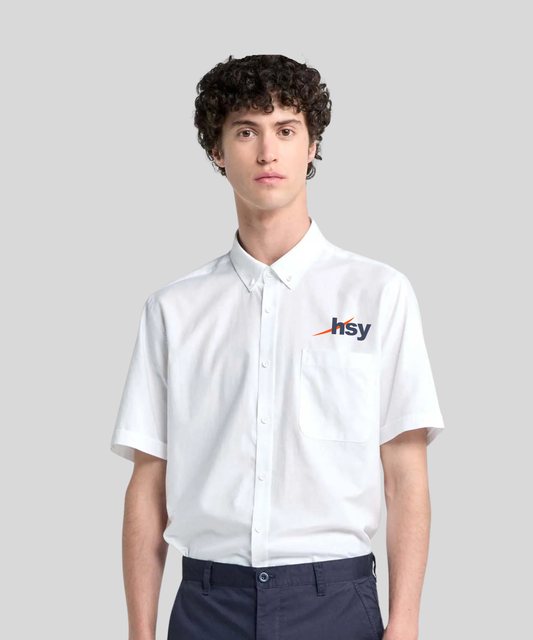 Men's Short Sleeve Business Shirt - White
