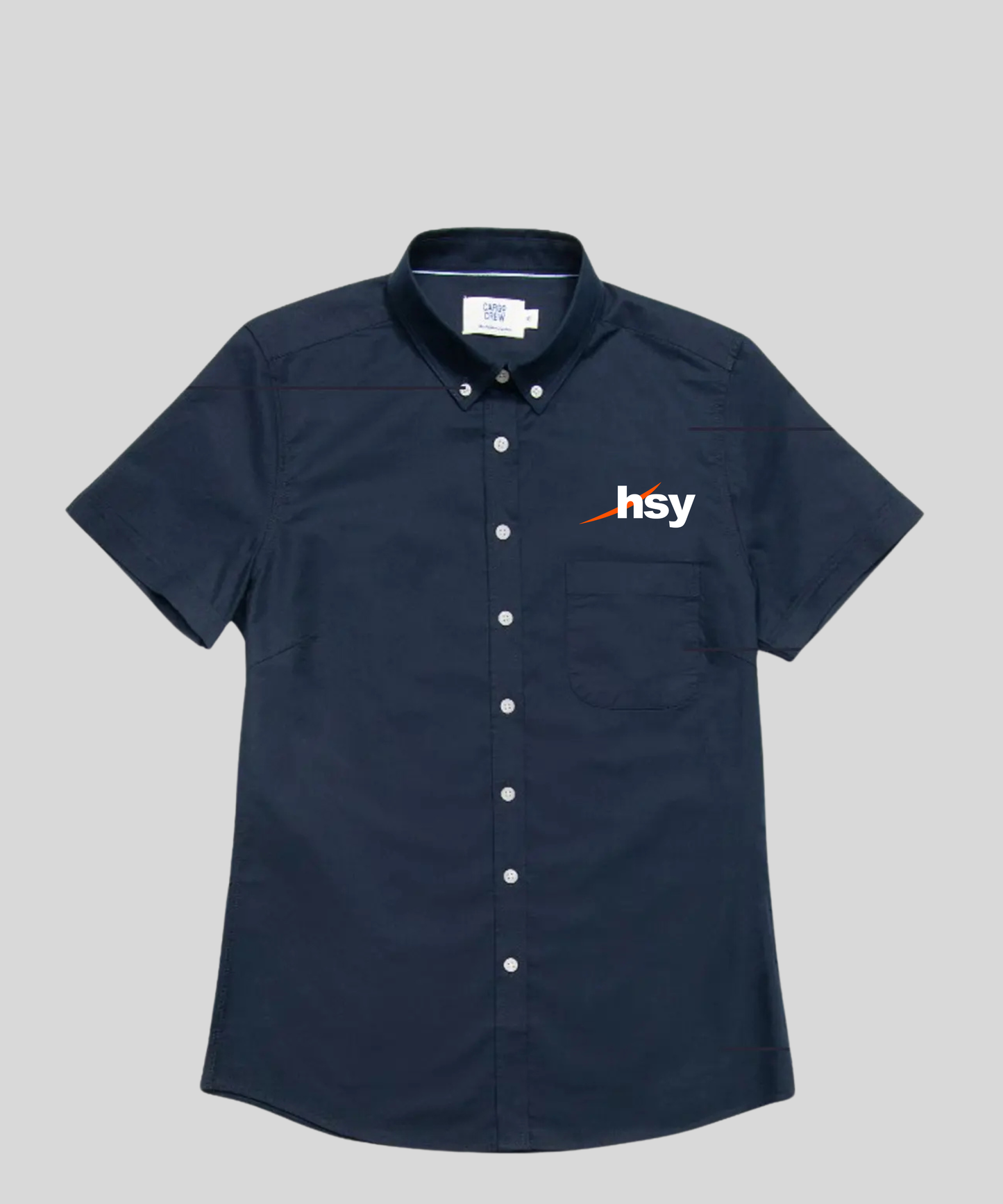 Men's Short Sleeve Business Shirt - Navy